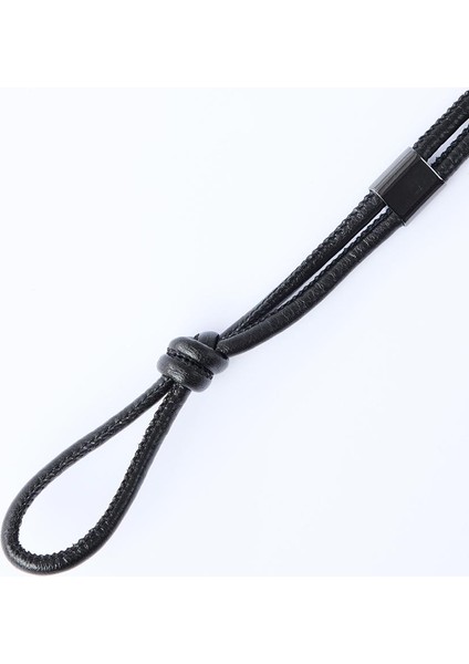 Siyah Bağcık Detaylı Ipli Kemer