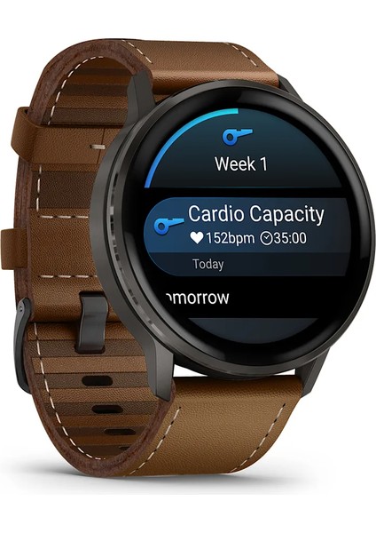 Venu 4 - 45 mm - Kahverengi Deri Kayışlı modelleri