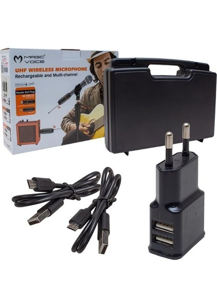 MV-19590 Uhf Kablosuz Amfi ve Enstrüman Aksesuarı Üçlü Set modelleri