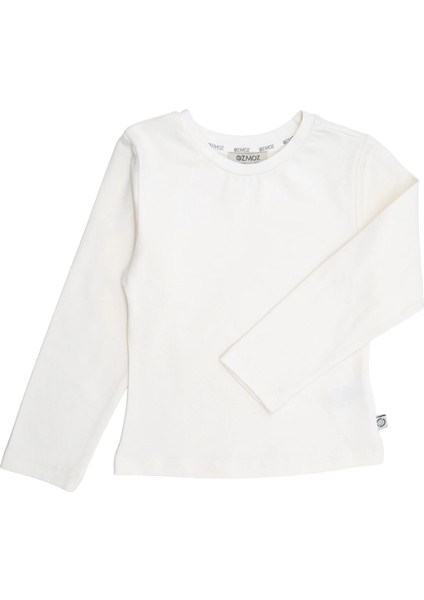 Organik Krem Baharlık Kız Çocuk Uzun Kollu Tshirt fiyatları
