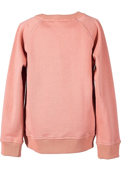 Organik Baskılı Pembe Kışlık Kız Çocuk Sweatshirt indirimleri