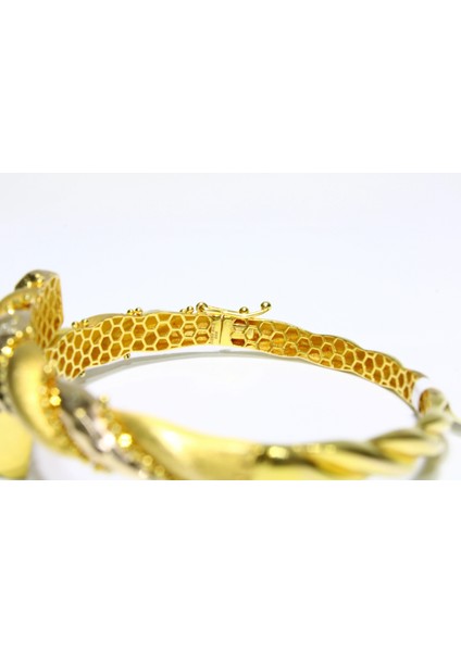 14 Ayar Altın Dorikalı Fantezi Kelepçe Bilezik 10.48 gr indirimleri