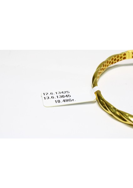 14 Ayar Altın Dorikalı Fantezi Kelepçe Bilezik 10.48 gr