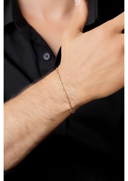 14 Ayar Altın Foks Erkek Bileklik fiyatları