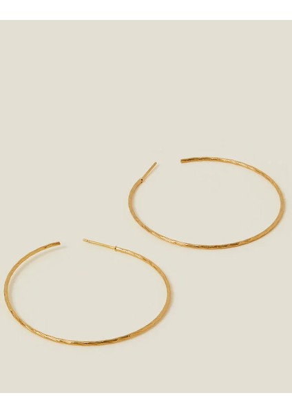 Z Halka Küpe Large 14 Ayar Altın Kaplama