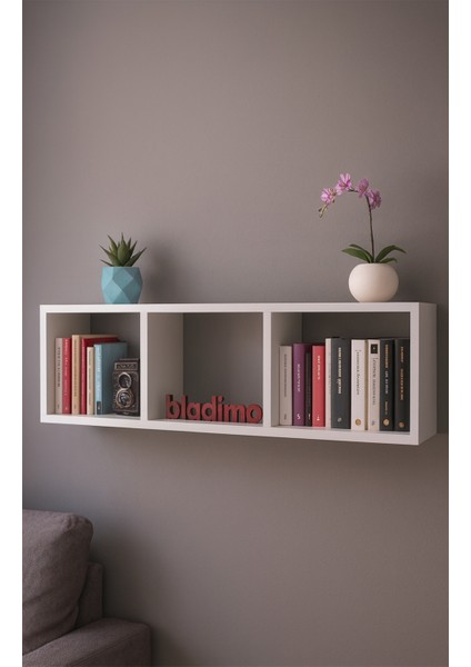 Bladiva Duvar Rafı Kitaplık Dekoratif Raf Beyaz modelleri