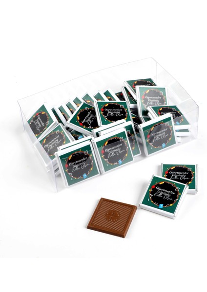 Öğretmenler Günü Hediyesi (40 Adet Madlen Çikolata) (Asetat Kutu) indirimleri