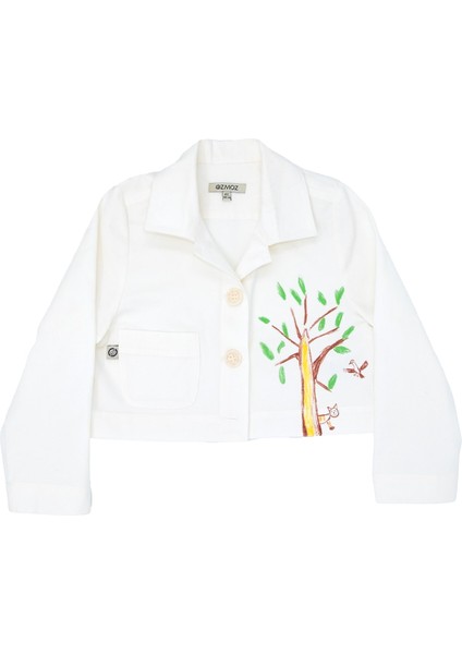 Organik Kanvas Beyaz Baharlık Kız Çocuk Mont fiyatları