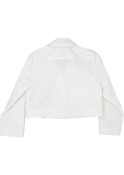 Organik Kanvas Beyaz Baharlık Kız Çocuk Mont fırsatları