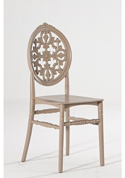 Venüs Cappucino Sandalye 6 Adet Plastik Gövde ve Ayaklarla Klasik Tasarım modelleri