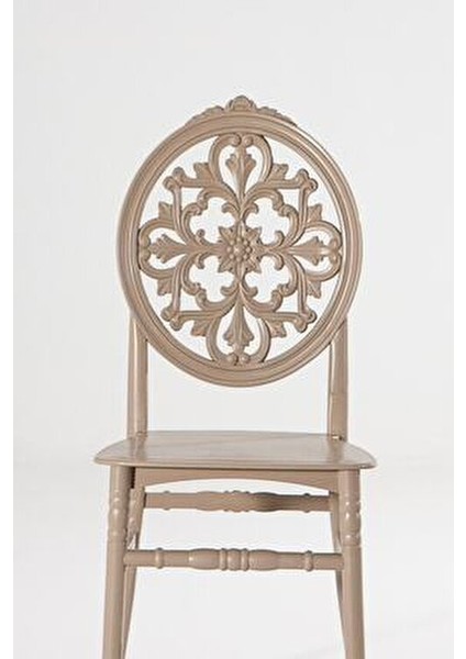 Venüs Cappucino Sandalye 6 Adet Plastik Gövde ve Ayaklarla Klasik Tasarım fırsatları