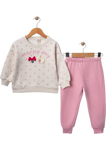 Kız Baskılı 1/4 Yaş 3 İp Fiyonklu Eşofman Takım fiyatları