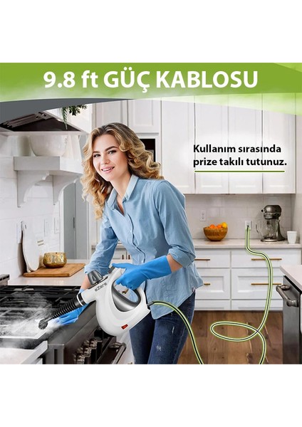 Ezere Çok Fonksiyonlu Buharlı Temizleyici - Buharlı Temizlik MAKINASI-(1903) fırsatları