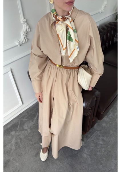 Premium Yarasa Kol Etekli Takım- Taş