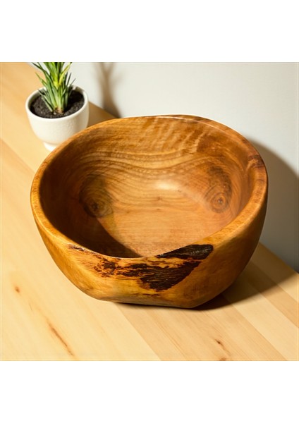 🌰✨ El Yapımı Ceviz Ağacından Ahşap Kase