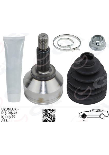 Mtxdpn Ön Aks Kafasi Diş Sağ-Sol Mondeo Iii 2.0tdci-2.0 Benz. 00 07