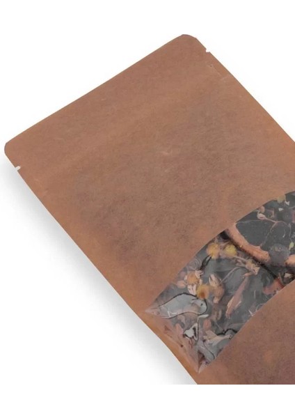 Kraft Pencereli Doypack 13X22,5X7 cm (50 Adet) fırsatları