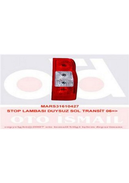 Mtxdpn Stop Lambasi Sol [ Ford Transit V.347 Yeni Model ]