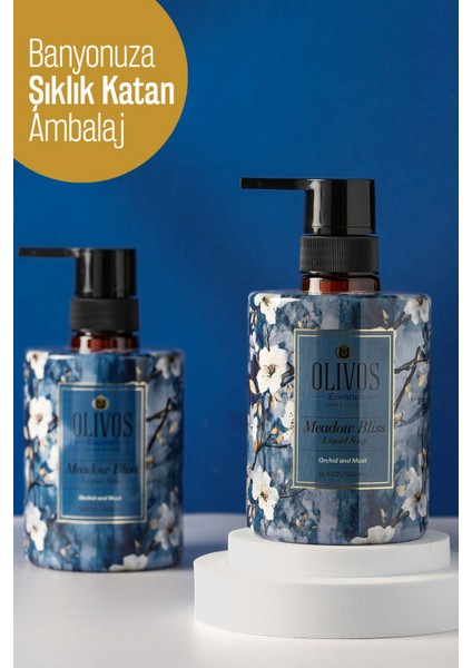 Orkide Misk Kokulu Sıvı Sabun Sanat Koleksiyonu Tablo Gibi Şişeler Muhteşem Koku Yoğun Nemlendirici modelleri