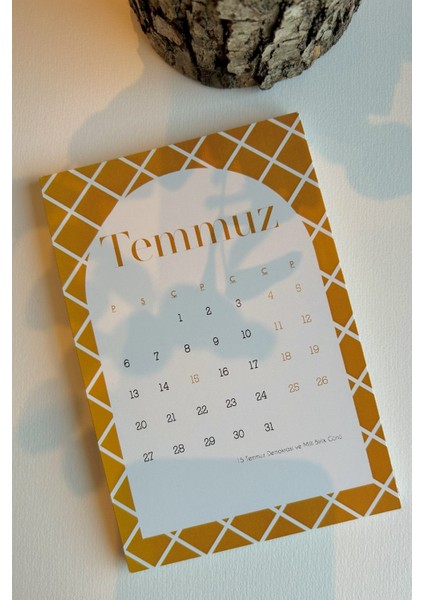 Modern Tarz 2026 Masa Takvimi | Minimal Desenli 12 Sayfa | Ofis & Ev Dekor Takvimi fırsatları