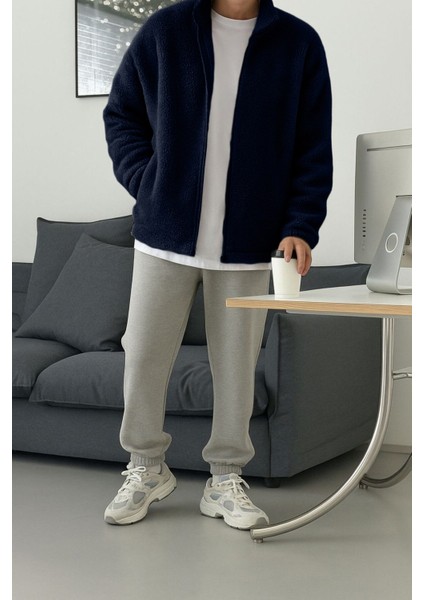 Erkek Isı Termal Iç Dış Sherpa Sonbahar Kış Tam Fermuarlı Peluş Polar Sweatshirt fiyatları