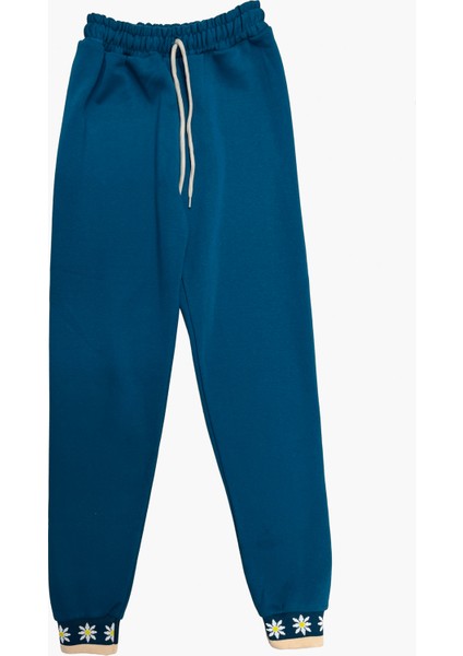 Kız Çocuk Papatya Baskılı Taş Süslemeli 3 Iplik Alt Üst Takım 12324 modelleri