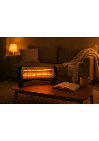 1500 W Elektrikli Soba – Devrilme Emniyetli, Sessiz ve Hızlı Isıtma Kışın En Güvenli Sıcaklık