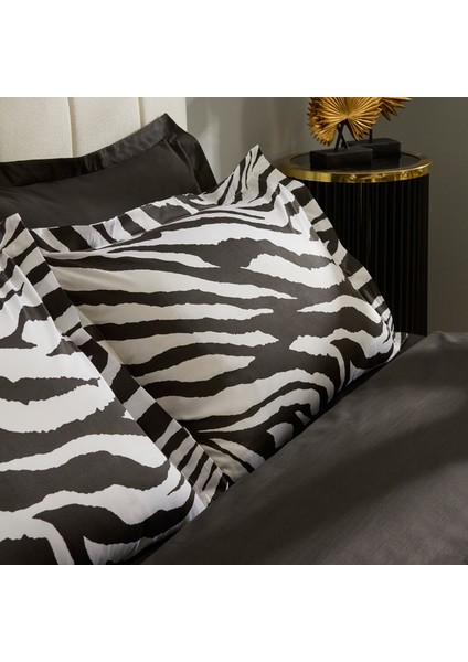 Marimba %100 Pamuk Çift Kişilik Nevresim Takımı Siyah fırsatları