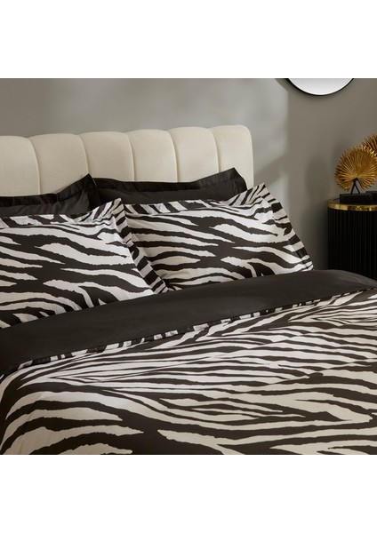 Marimba %100 Pamuk Çift Kişilik Nevresim Takımı Siyah indirimleri