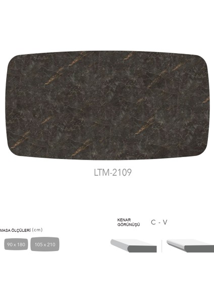 Cdf Masa Tablası 105X210 - DCLTM2109