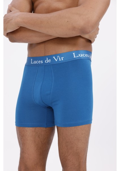 Erkek 3’lü Boxer Seti (Siyah – Petrol Mavisi – Kahverengi) modelleri