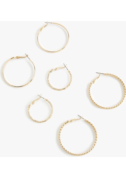 Çelik Burgu 3'lü Halka Küpe Seti fiyatları