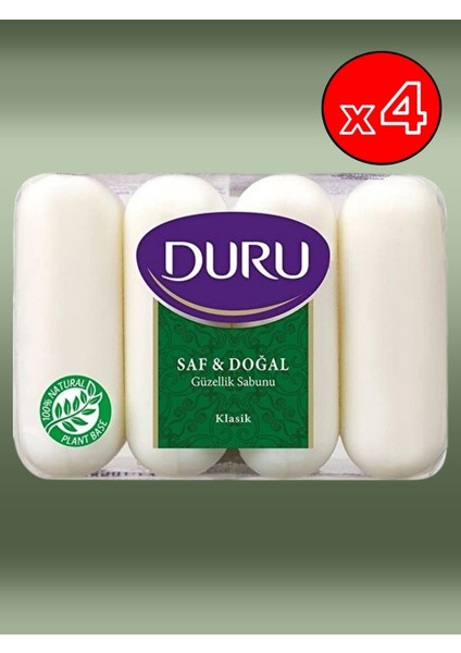 Güzellik Sabunu Saf&doğal Klasik (4X70 G) 4 Paket