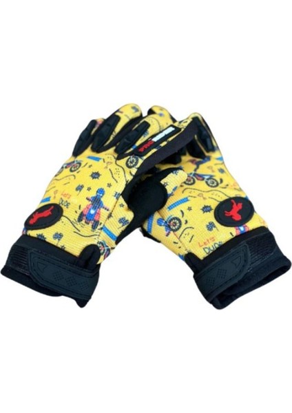 Motosiklet Çocuk Eldiveni Tpr Velcro Kids Motor Eldiven Dude