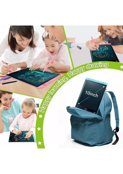 LCD Yazma Tableti Dijital Kalemli Çizim Yazı Tahtası Renkli Ekran 10 Inch (25,4 Cm) fiyatları
