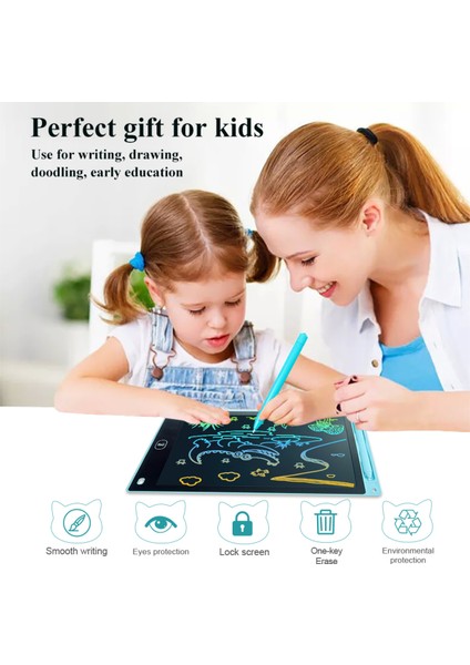 LCD Yazma Tableti Dijital Kalemli Çizim Yazı Tahtası Renkli Ekran 10 Inch (25,4 Cm) indirimleri