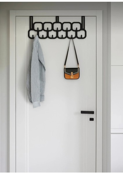 2 Adet 11 Kancalı Çok Amaçlı Kapı Arkası Pratik Modern Askılık