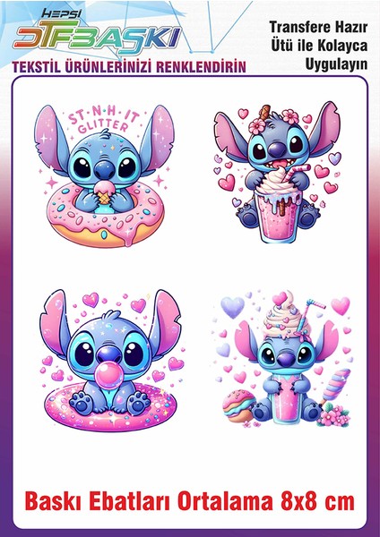Stitch Ütü ile Yapışan Kumaş Tekstil Kıyafet Dtf Baskı