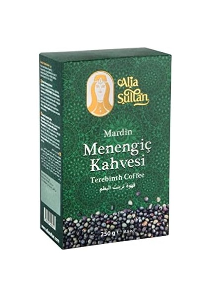 Alia Sultan Mardin Menengiç Kahvesi 250 G (4'lü Paket) - Otantik ve Geleneksel Zengin Lezzet - Yabani Antep Fıstığı Içerikli - Sakızımsı Tat - Mükemmel Aroma