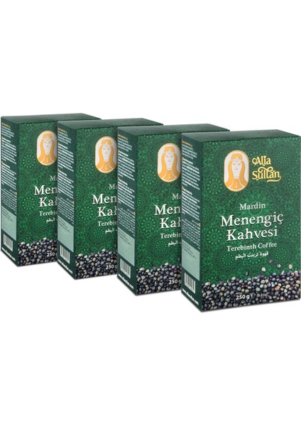 Alia Sultan Mardin Menengiç Kahvesi 250 G (4'lü Paket) - Otantik ve Geleneksel Zengin Lezzet - Yabani Antep Fıstığı Içerikli - Sakızımsı Tat - Mükemmel Aroma fiyatları
