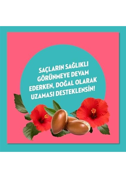 Elidor Doğanın Enerjisi Saç Bakım Şampuanı Argan Yağı & Hibiskus Özü Dökülme Karşıtı & Güçlü Uzamayı Destekleyici 400 ml