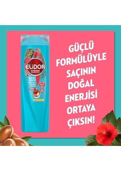 Elidor Doğanın Enerjisi Saç Bakım Şampuanı Argan Yağı & Hibiskus Özü Dökülme Karşıtı & Güçlü Uzamayı Destekleyici 400 ml fiyatları