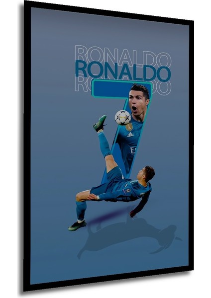 Çerçeve Görünümlü Ronaldo Futbol Sanatı Ahşap Mdf Dekoratif Ev Duvar Tablo Dikdörtgen Ev Duvar Tablo modelleri