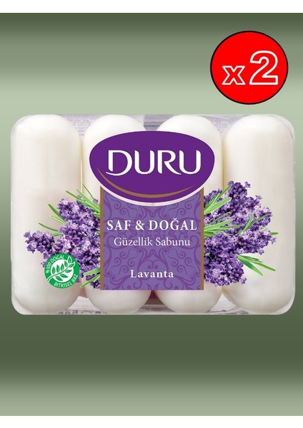 Güzellik Sabunu Saf&doğal Lavanta (4X70 G) 2 Paket