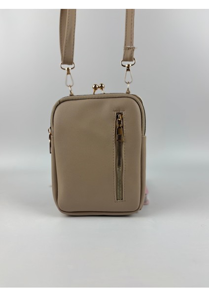 Kadın Suni Deri Krem Metal Çerçeveli Vintage Mini Boy El Çantası modelleri