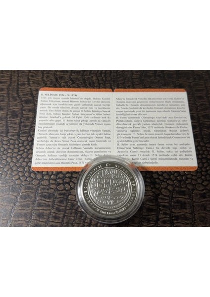 Darphane – Iı. Selim (1566–1574) Osmanlı Padişahları Serisi No:11 Gümüş Hatıra Sikkesi fiyatları