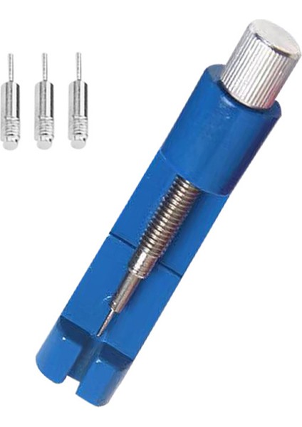 Metal Saat Kayışı Bilezik Bağlantı Pimi Çıkarıcı Saat Kayışı Ayarlayıcı Tamir Aleti - Mavi (Yurt Dışından)