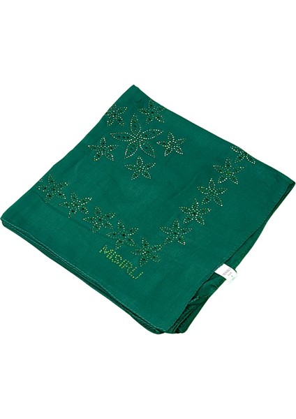 Mısırlı Eşarpları Taşlı Pamuklu Yazma Eşarp - 100X100 cm