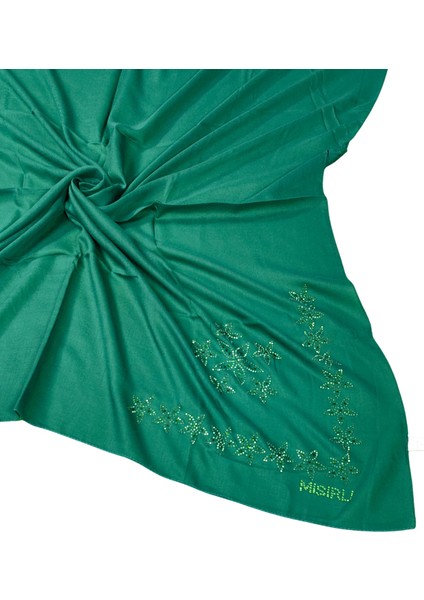 Mısırlı Eşarpları Taşlı Pamuklu Yazma Eşarp - 100X100 cm fiyatları