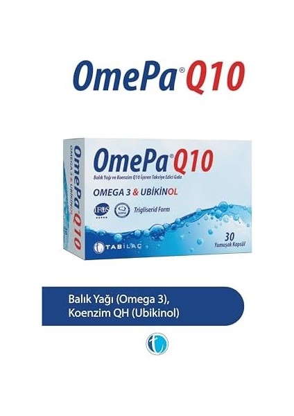 OMEPA-Q10 Omega3 & Ubiquinol 30 Kapsül